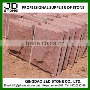 Cheap Red Sandstone Mushroom Wall Cladding for Sale thumbnail-1