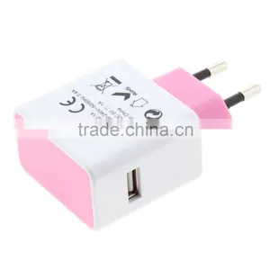 5V 1A Europe Type High Speed Charging 2 Pin Morocco USB Charger thumbnail-4