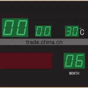 High Brightness LED Clock Digital Calendar Table Clock thumbnail-1