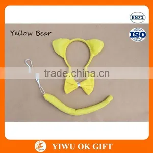 Hot Sale Bowknot Tail Headband Halloween Animal Ears Unit Party Favor Headband Bow Tie And Tail In Stock thumbnail-3