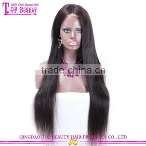 Fashion Wholesale 6A Grade 100% Russian Virgin Hair Wigs Natural Color Hair Wigs for Young Women thumbnail-3