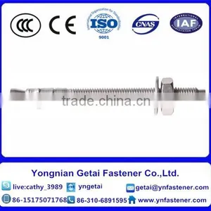 M8*70 Wedge Anchor Zinc-plated Carbon Steel With Nut and Washer thumbnail-4
