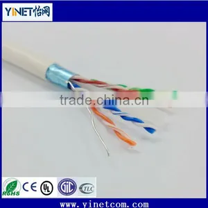 1000Ft Bulk Cat5e STP FTP Shielded Twist Pair Solid Network Cable WHITE/BLACK thumbnail-4