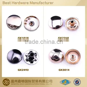 2014 New Style Metal Button Cap for Apparel, Various Designs Customized thumbnail-1