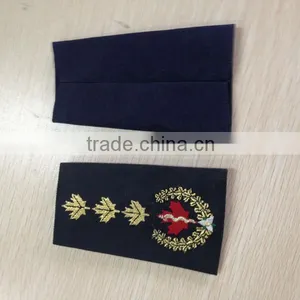 Blue Embroidery Epaulette Patch thumbnail-1