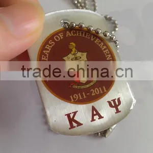 Hot Sell ! Printed Stainless Steel Dog Tag With Clear Epoxy thumbnail-2