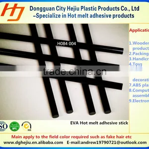 Black Ethylene Vinyl Acetate(EVA) Resin Hair Hotmelt Adhesive Glue Stick thumbnail-1
