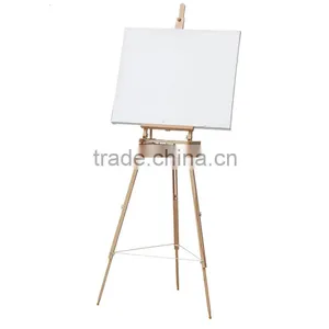 Bergino 78x78x202.7cm Wood Table Easel With Stands in Stock thumbnail-3