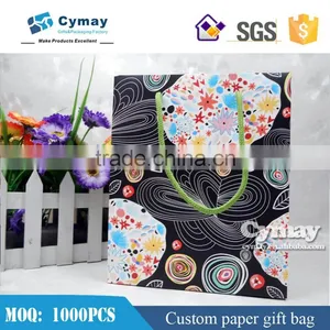 Customized Black Fancy Paper Gift Bag for Wine,wine Gift Paper Bag thumbnail-1