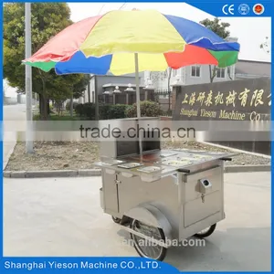 Restaurant Room Bike Food Cart Hotdog Food Cart Beverage Carts With Bike Wheels thumbnail-1
