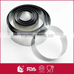 Baking Tools 8pcs Round Cake Ring Stainless Steel Mousse Cake Mold thumbnail-1