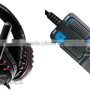 Surround Sound Gaming Headset Wired Headphone For PS3/XBOX360/Wii/PC thumbnail-1