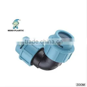 Hdpe Compression Fitting Pp/pe Female and Male Thread Elbow for pe Water Pipe thumbnail-4