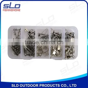 100pcs Fishing Accessories Tackle Swivels Assortment With Plastic Box thumbnail-1
