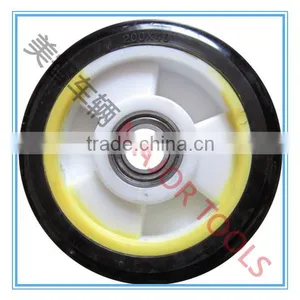 150/200/250/300mm Solid Rubber Wheel With Plastic Rim Series thumbnail-3