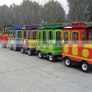 Amusement Park Electric Trackless Fun Train, Shopping Mall, Indoor and Outdoor Fun Train, Mini Electric Train thumbnail-2