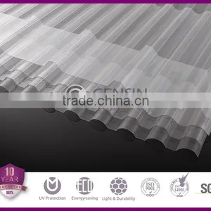 Haining Grade A Polycarbonate Corrugated Sheet /corrugeated Roofing Sheet/polycarbonate Sheet Manufacturer thumbnail-1