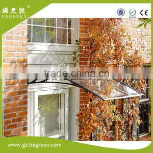 Diy Easy-to-fit Plastic Frame Polycarbonate Sheet Front Door Awning Outdoot Canopy thumbnail-2