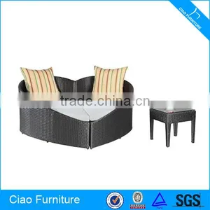 Leisure Rattan Garden Outdoor Loveseat Sofa thumbnail-1