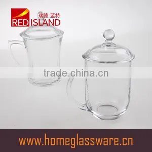 Anchor Hocking 923 Set of Cafe Glass Cappuccino Tea Coffee Latte Mugs Cups thumbnail-2