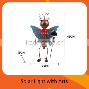 Solar Metal Ants-shaped With Wings Garden Decoration Lights thumbnail-6
