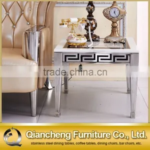 Chinese Marble Side Table Metal Base Sideboard thumbnail-1