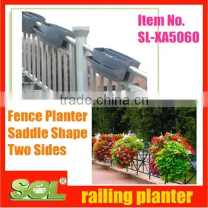 Vertical Garden Fence Decorative Garden Stone Flower Pot Resin Animal Metal Flower Pot Hanger thumbnail-1