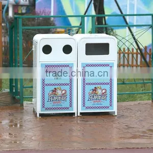 Arlau Outdoor Metal Garbage Container thumbnail-2