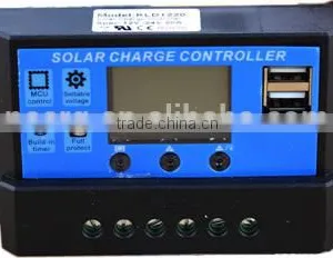 20A PWM Solar Charge Controller Regulator With LCD Display and USB thumbnail-1