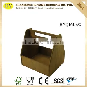 Wholesale Beer Bottle Carrier Wood Bucket With Handle thumbnail-1