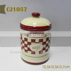 Ceramic Coffee Tea Sugar Canister Sets thumbnail-1