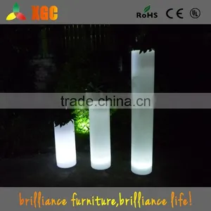 Square High Design Multi-color Decor LED Illuminate Flower Pot thumbnail-1