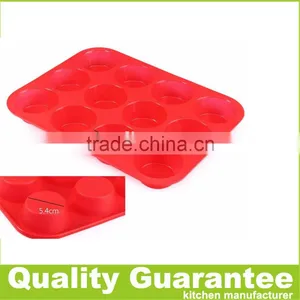 Silicone Muffin Pan Cake Baking Mold Household Baking Pan Reusable Baking Tray thumbnail-3
