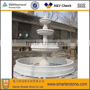 Artist Stone Water Garden Angel Fountain White Marble or ODM Design as Your Order thumbnail-1