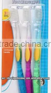 3 PCS PLASTIC TOOTHBRUSH SET thumbnail-1