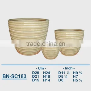 Vietnamese Ceramic Glazed Indoor Pot/ Indoor Planter BN-SC181 thumbnail-3