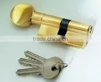 Solid Brass Cylinder Lock With Knob 70mm thumbnail-1