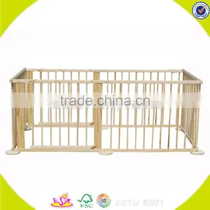 Wholesale Baby Wooden Playpen Cheap Children Wooden Playpen High Quality Kidz Wooden Playpen W08H007 thumbnail-1