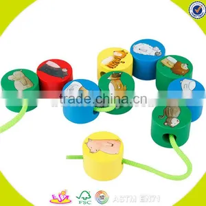 Wholesale Funny Kids Wooden Stacking Animal Blocks Toy Hot Sale Interesting Baby Wooden Stacking Animal Blocks Toy W13D095 thumbnail-2