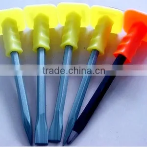 Cold Chisel With Rubber Handle Forged Chisel thumbnail-1
