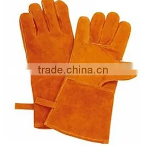 Guangzhou Orange Cow Split Welding Leather Working Gloves thumbnail-1