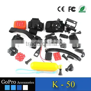 Wholesale Sets of Accessories Kits Used for Gopros Heros Cases Action Camera Kit Mount for Sports DV thumbnail-3