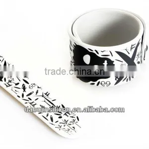 Beautiful Colorful Silicone Reflective Slap Wristband thumbnail-1