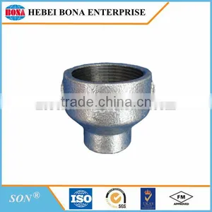 Baked Galvanized Plain End Malleable Iron Pipe Fittings With BS Threads thumbnail-3