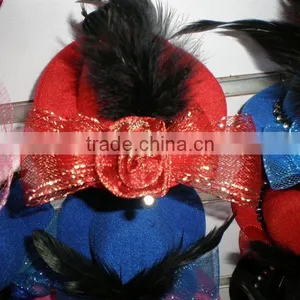 Party Decoration Mini Arganza Flower Hat/sinamay Ladies Hats Headband/hair Clips thumbnail-1