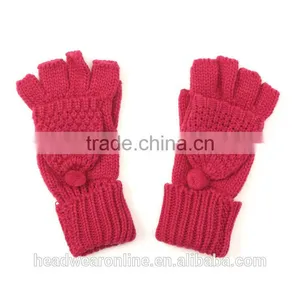 Promotional Acrylic Knitted Glove / Knitting Glove thumbnail-3