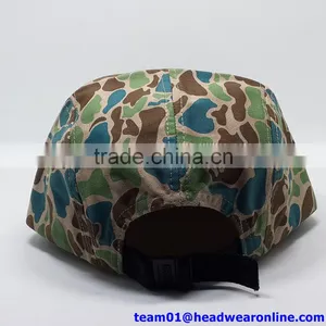 Custom Made Design Camo 5 Panel Snapback Cap/hat thumbnail-4