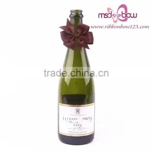 MSD 1"-25mm Grosgrain Ribbon Bow Pre-made Bow for Wine Bottle thumbnail-1