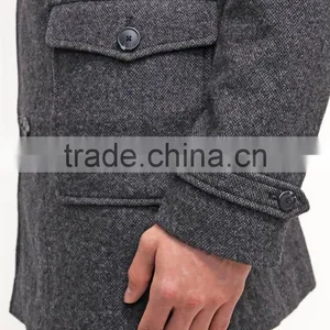 Classic Textured Long Coat thumbnail-4