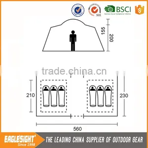 2 Apartment Room High Quality 4 Person Outdoor Camping Family Tents thumbnail-3